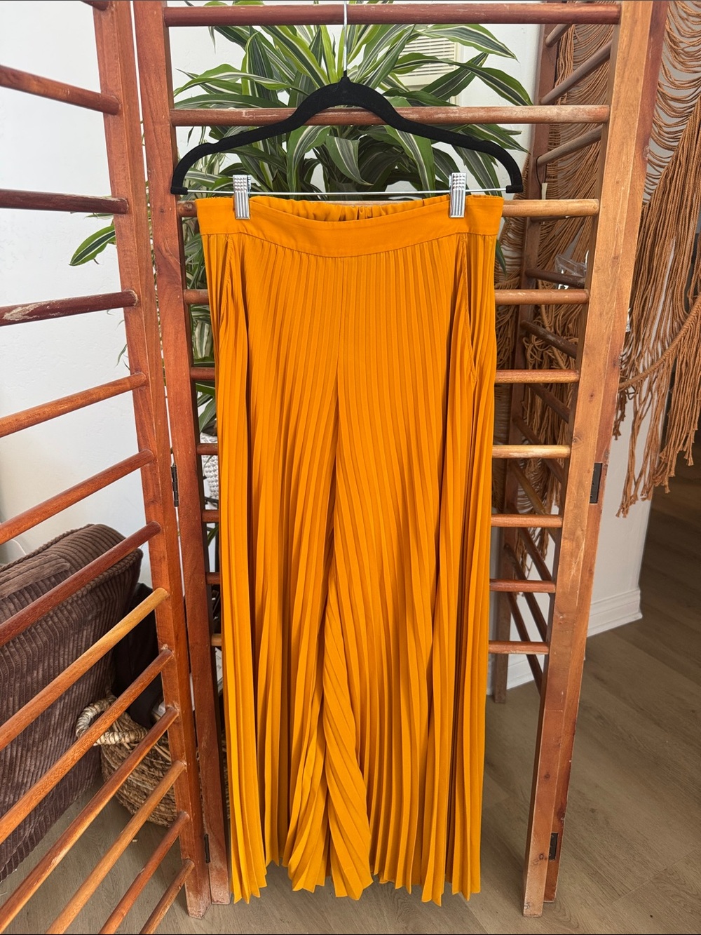 ALC Pleated Mustard Gold Yellow Pant 0